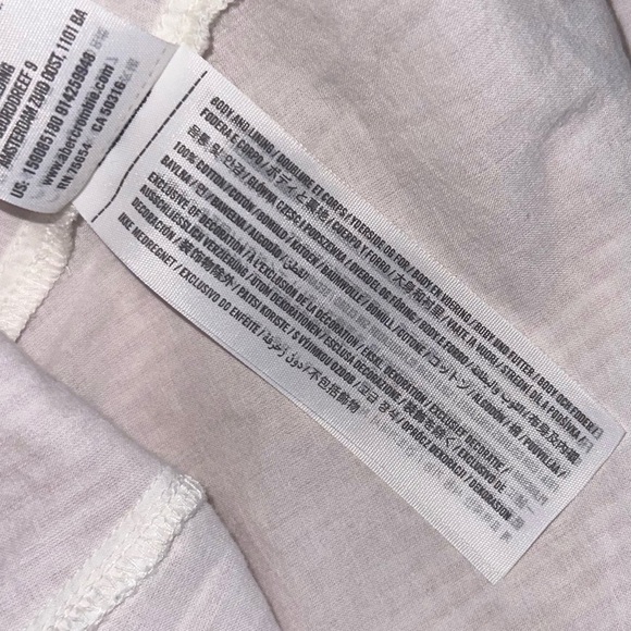 Abercrombie & Fitch Pink Striped Tie Front Cotton Button Front Retro Boho Dress - Picture 12 of 12